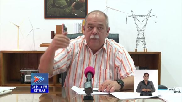 Vicente de la O Levy, ministro de Energía y Minas. // Foto: Canal Cubano de Noticias.