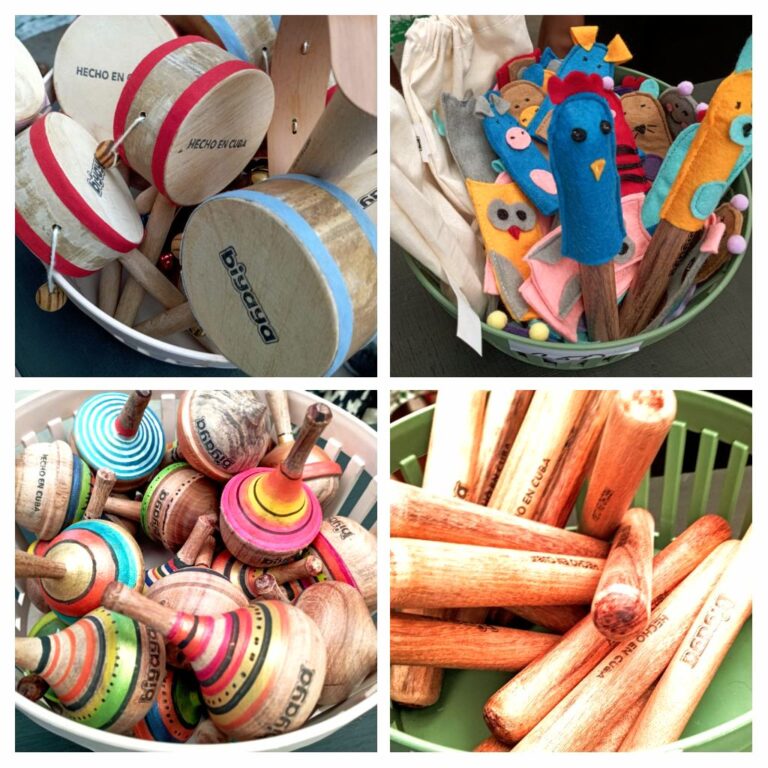 Juguetes, mini instrumentos musicales y títeres digitales forman parte de la línea infantil Biyaya, que pertenece al grupo de creación Katauro del Fondo (Maya Ivonne Quiroga Paneque / Cubahora)
