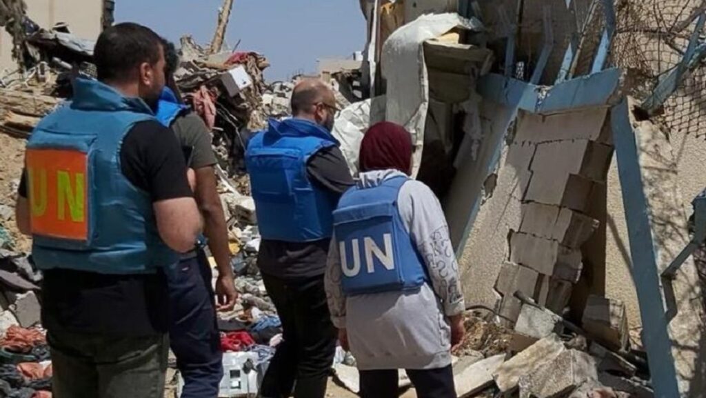 Empleados de la UNRWA en Gaza. Imagen ilustrativaUNRWA