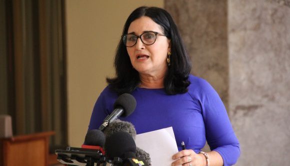 Johana Tablada, subdirectora de la dirección general de Estados Unidos del Ministerio de Relaciones Exteriores (Minrex), en declaraciones a la prensa nacional y extranjera. Foto: ACN/ Archivo.