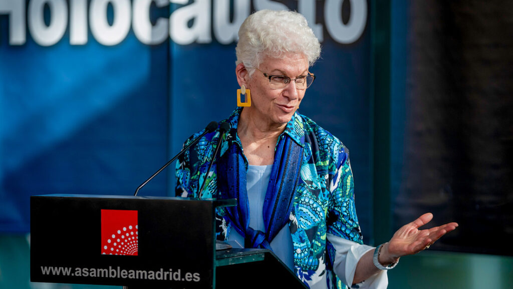 La embajadora de Israel en Madrid, Rodica Radian-Gordon durante un acto en Madrid. 30 de enero de 2024.A. Perez Meca / Europa Press / Gettyimages.ru