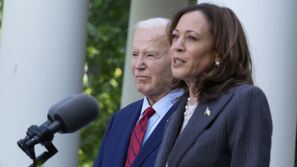 El presidente de EE.UU., Joe Biden, y la vicepresidenta del país, Kamala Harris.Susan Walsh / AP