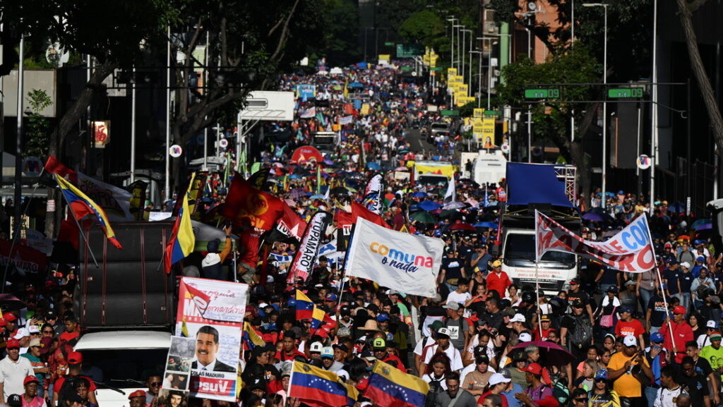 Marcha en apoyo al presidente venezolano, Nicolas Maduro, en Caracas, Venezuela, el 17 de agosto de 2024Alfredo Lasry R / Gettyimages.ru
