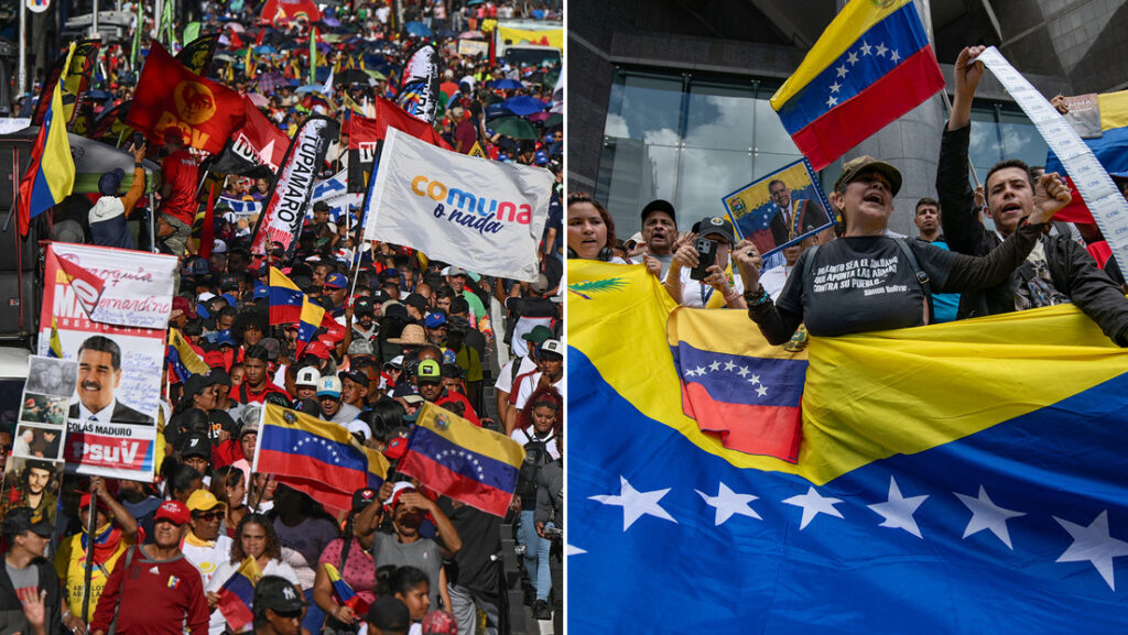 Marchas del chavismo y de la oposición en VenezuelaAlfredo Lasry R / Gettyimages.ru