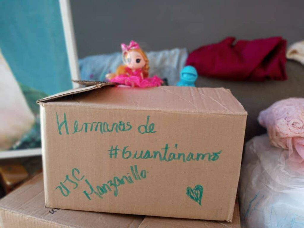 Donativos de estudiantes para guantanameros // Foto: UJC Manzanillo