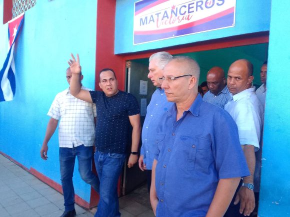 Recorre Díaz Canel sitios de interés económico y social de Matanzas. Foto: Blanca Bonachea, periodista de TV Yumurí.
