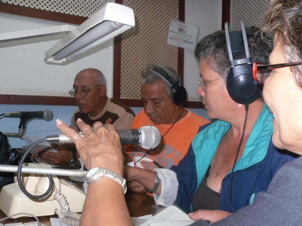 Locutores de Radio Granma // Foto: Marlene Herrera (Archivo)