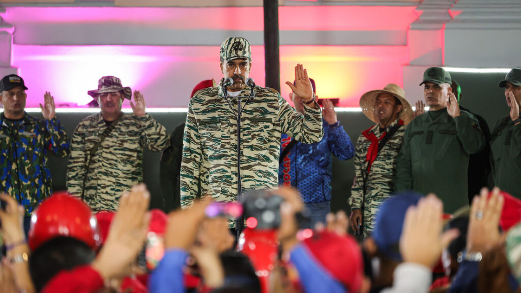 El presidente de Venezuela, Nicolás Maduro, en un acto de juramentación de milicias. Caracas, 7 de enero de 2025.Jesus Vargas / Gettyimages.ru