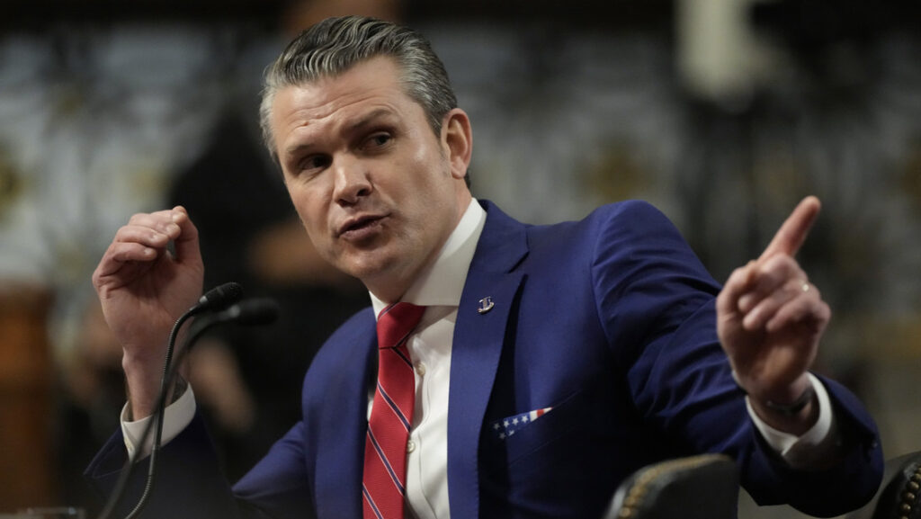 El candidato a secretario de Defensa estadounidense, Pete Hegseth.Ben Curtis / AP