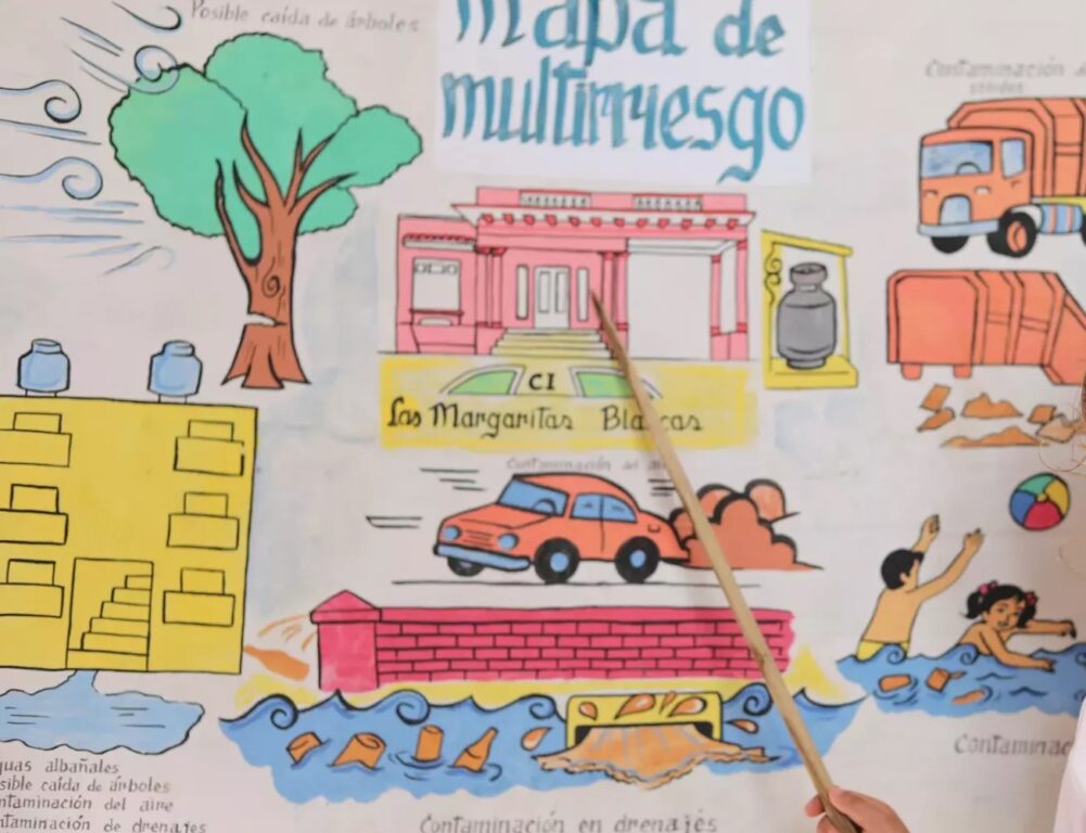 Mapa multirriesgos del Círculo Infantil Margaritas Blancas // Foto: Unicef