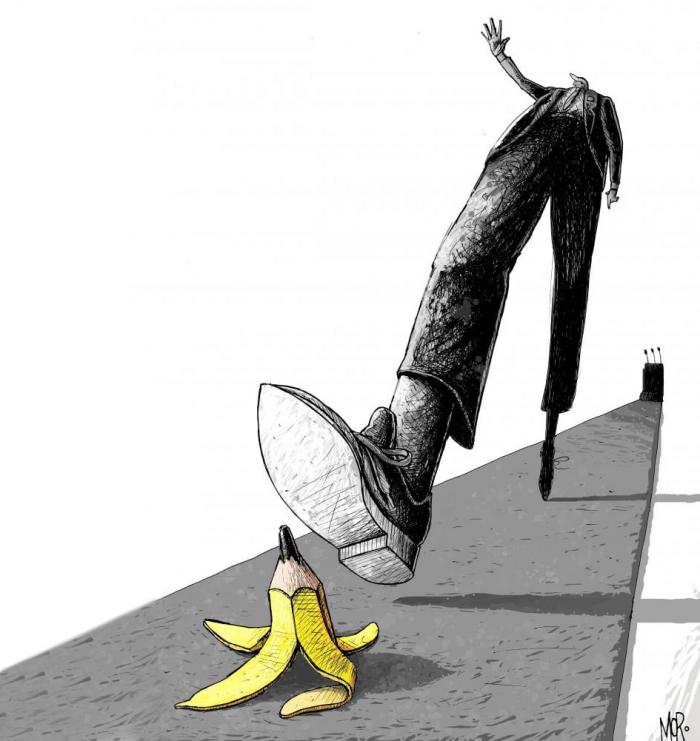 Foto: Caricatura de Moro