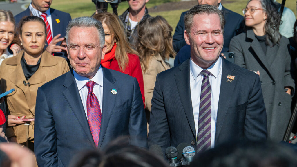 Steve Witkoff y Mike Waltz en la Casa Blanca, Washington D.C., 4 de febrero de 2025.Annabelle Gordon / Legion-Media 