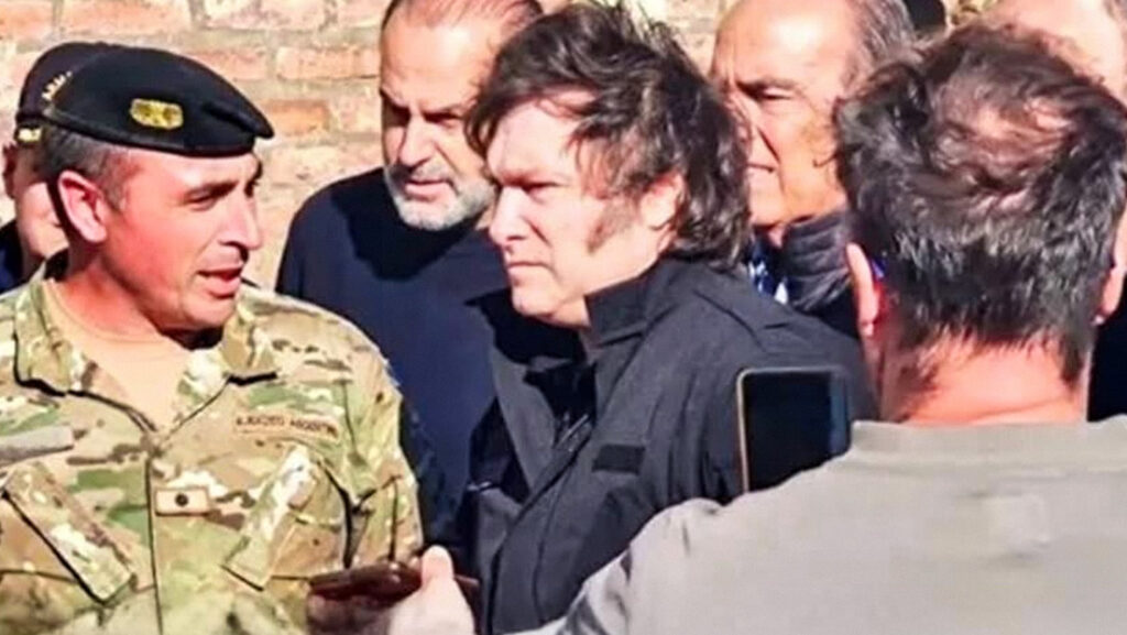 El presidente de Argentina, Javier Milei, de visita en Bahía BlancaRedes sociales