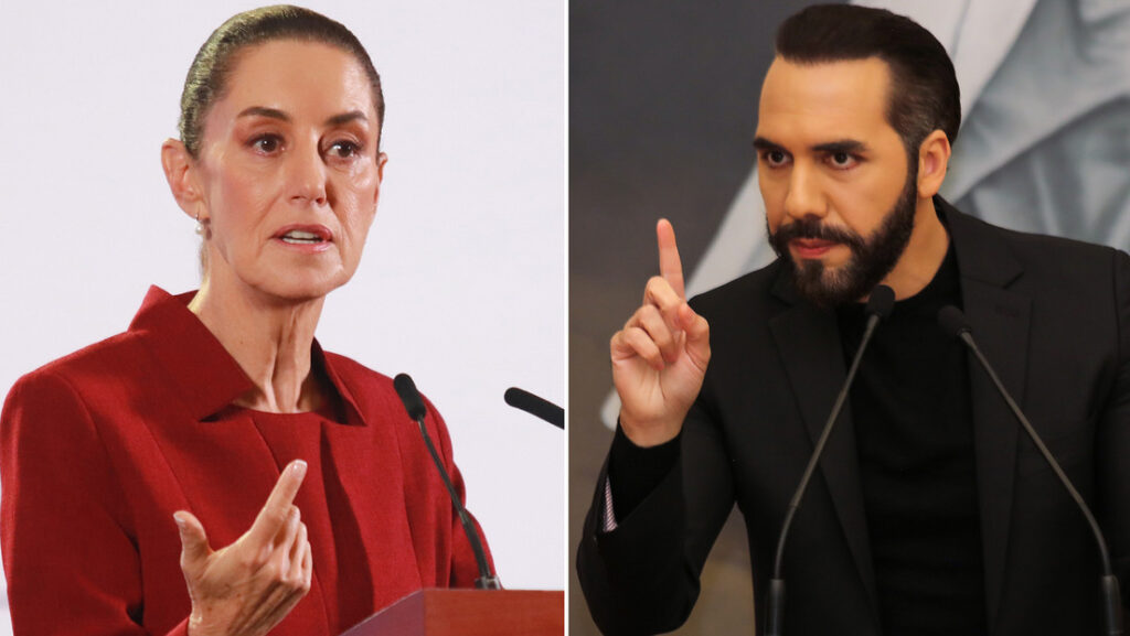 Claudia Sheinbaum y Nayib Bukele. Gettyimages.ru