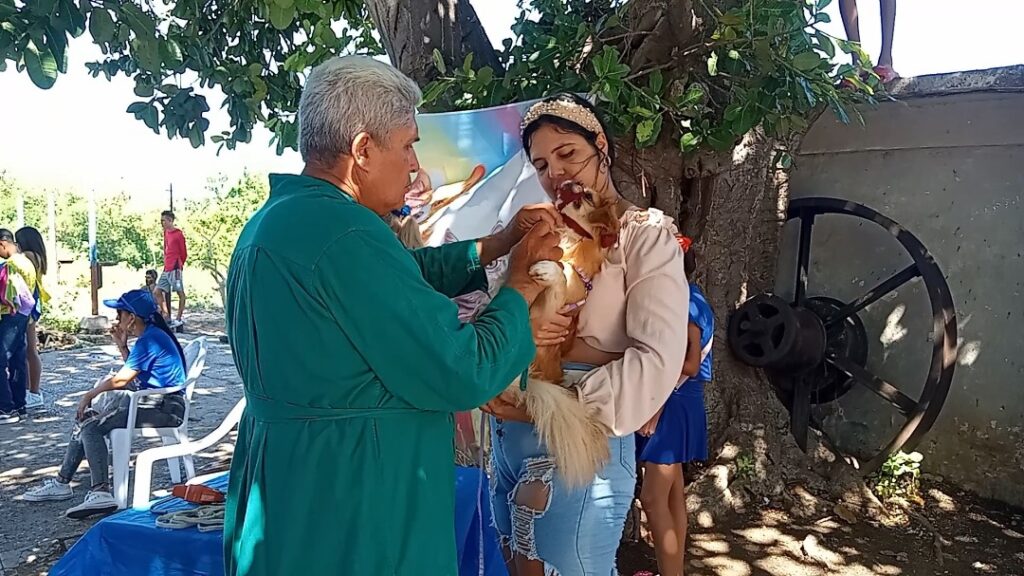 Feria de Bienestar Animal en Troya con los servicios de desparasitación y corte de uñas // Foto: Marlene Herrera 