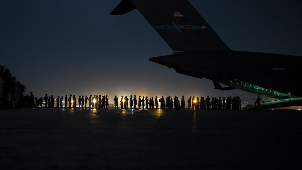 Avión estadounidense listo para la evacuación de Kabul, 21 de agosto de 2021Taylor Crul / U.S. Air Force / Gettyimages.ru 