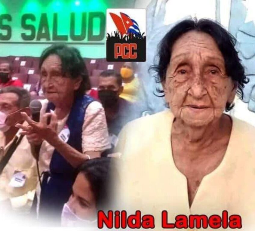 Nilda Lamela Rodríguez fue una destacada mujer manzanillera // Foto: Tomada del perfil de X del Comité Municipal del PCC de Manzanillo