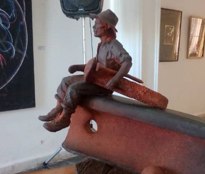 Obra premiada Sin Título de Wilfredo Milanés //Foto Erenia Tamayo Torres.