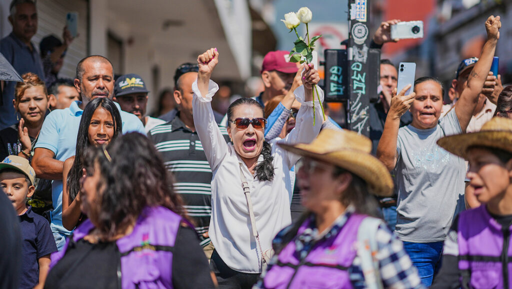 Velorio del alcalde Carlos Manzo, asesinado en Michoacán, México, 2 de noviembre de 2025.Eduardo Verdugo / AP 
