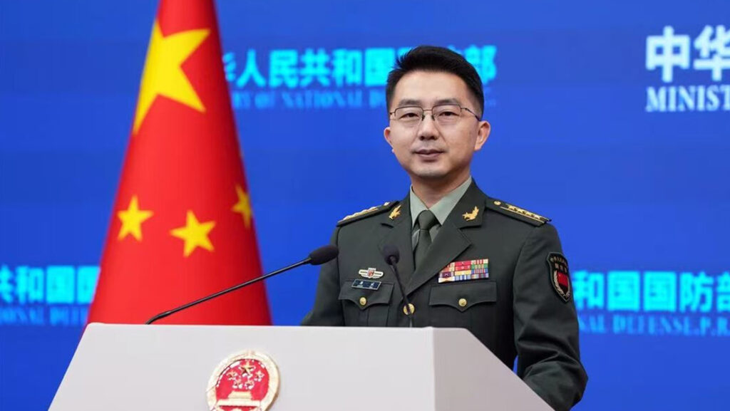El vocero del Ministerio de Defensa de China, Jiang BinMinisterio de Defensa de China