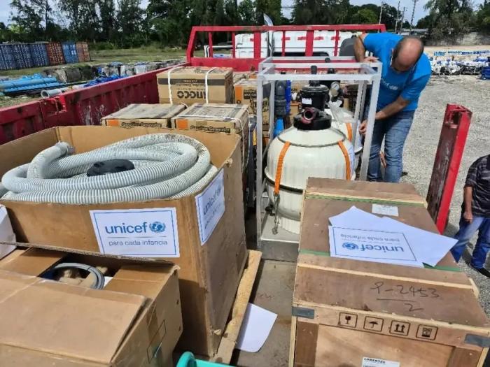  Las plantas tienen capacidad de producir agua segura para 21.000 personas cada día Foto: UnicefCuba 