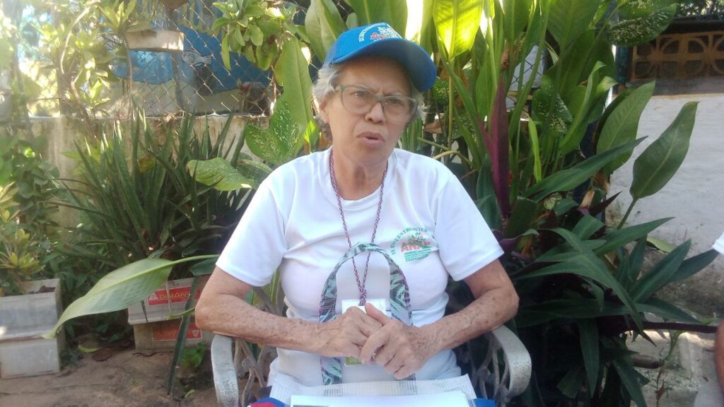 Rosa León Reyes una de las responsables del Proyecto Local Patio La Rosita AGROBIOT de Manzanillo y delegada al Noveno encuentro Internacional de Agroecología // Foto: Rafael González Castro