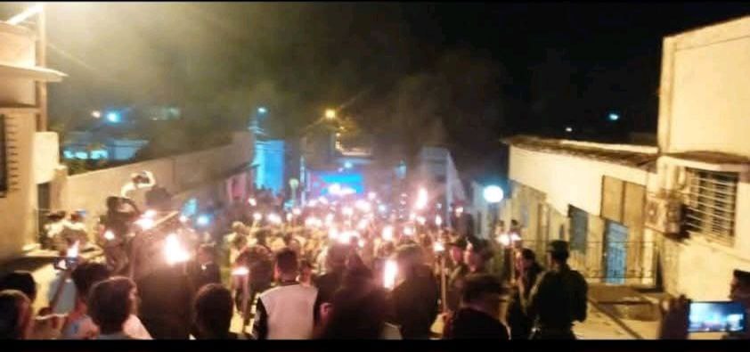 Estudiantes de las Ciencias Médicas en las Marchas de las Antorchas // Foto: Cortesía de Yusde Ramírez Pascual