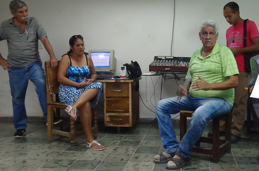 Departamento informativo de Radio Granma // Foto: Marlene Herrera (Archivo)