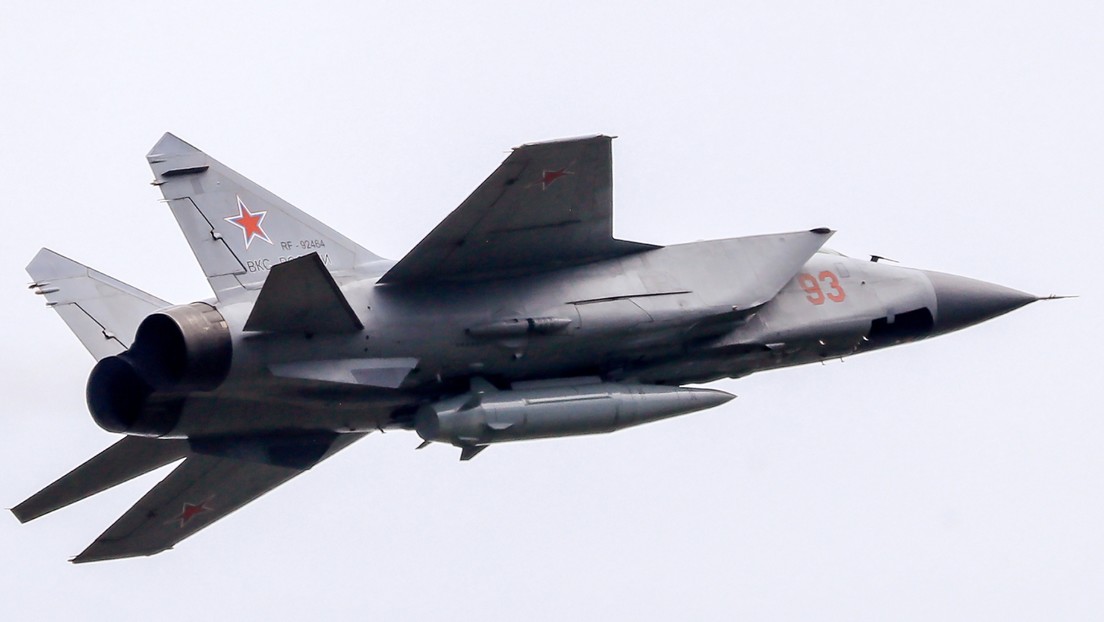 Caza interceptor ruso MiG-31K con un misil hipersónico Kinzhal / Imagen ilustrativaAntón Denísov / Sputnik 