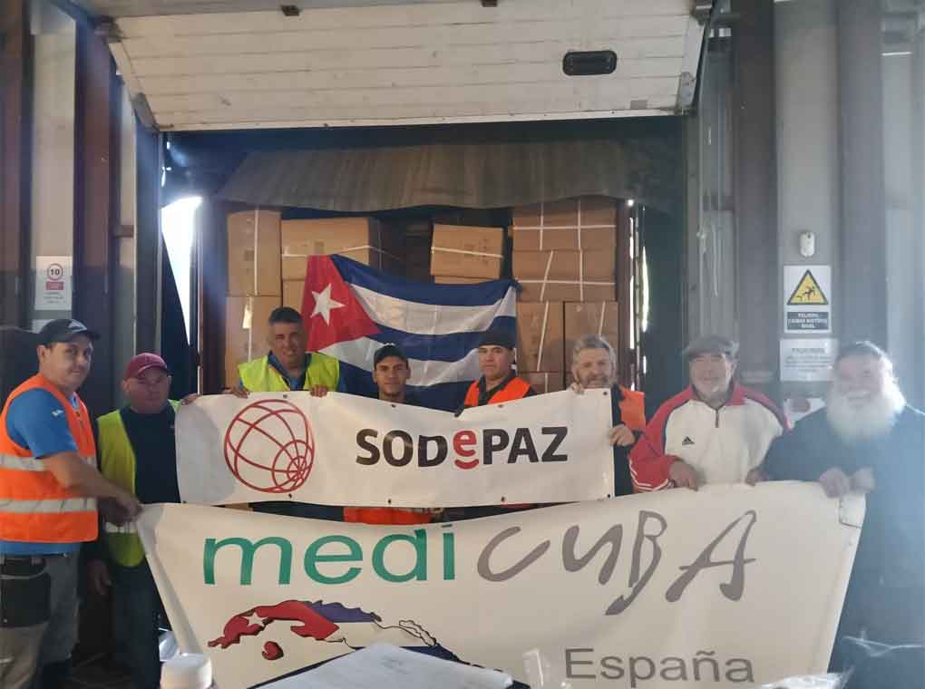 Donativo sanitario para Santiago de Cuba
