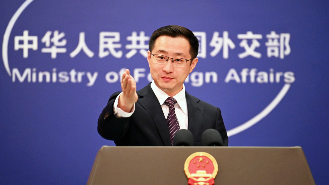 El portavoz del Ministerio de Asuntos Exteriores de China, Lin Jian.Johannes Neudecker / Gettyimages.ru 