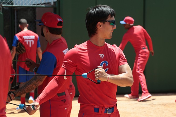 Equipo de beisbol cubano entrena en Santo Domingo// Foto: Mónica RF