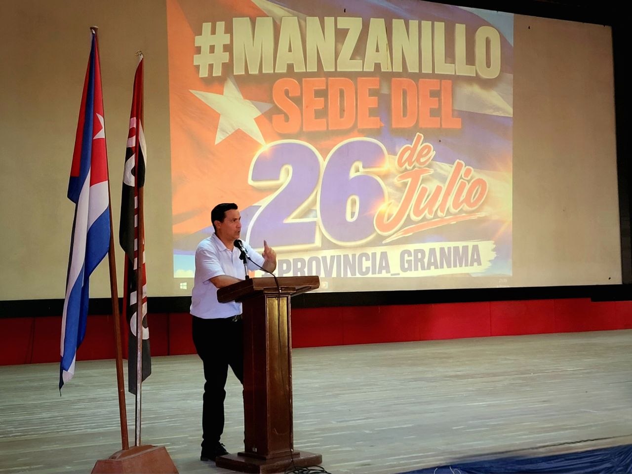 Reinier Beltrán Sánchez, Primer Secretario del Partido en Manzanillo // Foto: María Fonseca Alejandre