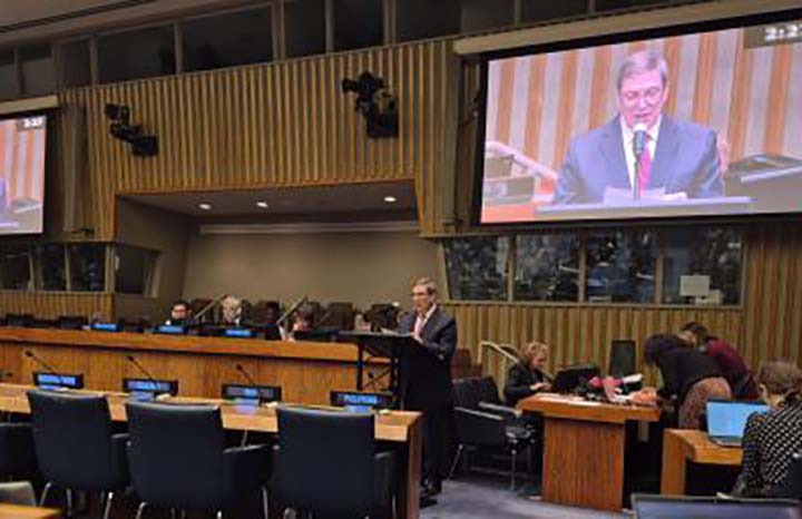Rodríguez Parrilla abogó por solidaridad, cooperación internacional y justicia climática, y reiteró el derecho al desarrollo como condición para enfrentar los desafíos ambientales, a la vez que declaró que la posición de Cuba se sustenta en la defensa de la paz y la soberanía.